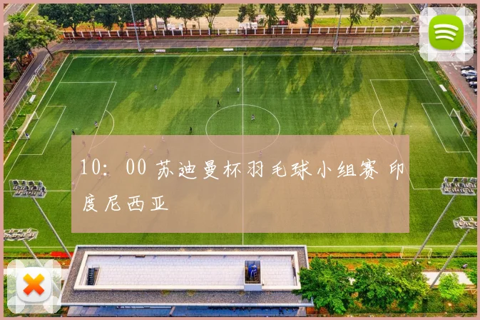 10：00 苏迪曼杯羽毛球小组赛 印度尼西亚