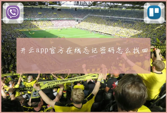 开云app官方在线忘记密码怎么找回